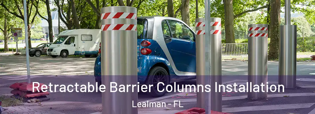  Retractable Barrier Columns Installation Lealman - FL